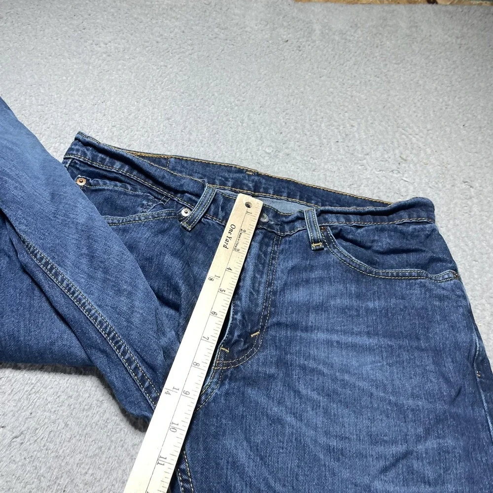Levis 511 Jeans Mens 34x32 Blue Medium Wash Slim Straight Stretch Denim Pants